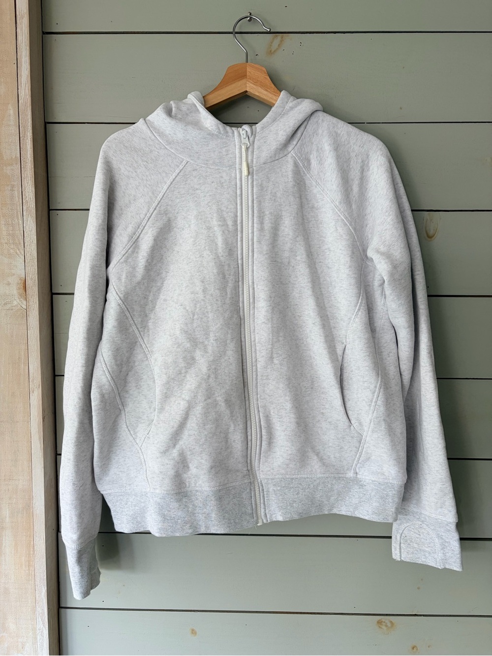 Lolë Full Zip Hoodie Light Heather Grey Size L
